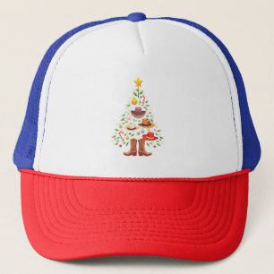 カウボーイウエスタンクリスマスツリーサンタ キャップ
