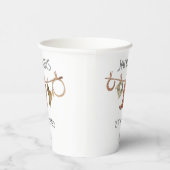 カウボーイウエスタンクロセスライン誕生日 紙コップ (右)