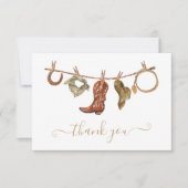 カウボーイウエスタンクロースラインありがとうご注意 (正面)