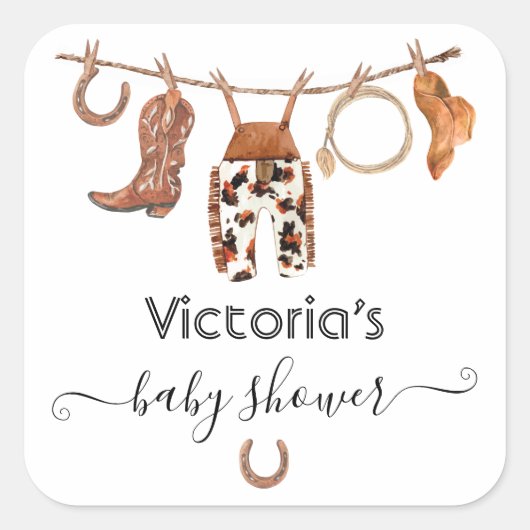 カウボーイウエスタンクローセライン スクエアシール (正面)