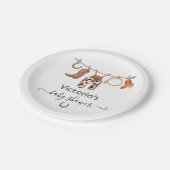 カウボーイウエスタンクローセライン ペーパープレート (アングル)