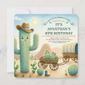 カウボーイウエスタンサボスバースデーパーティー 招待状