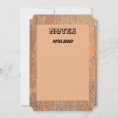 カウボーイウエスタンテーマ 招待状 (裏面)