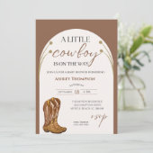 カウボーイウエスタンボーイベビーシャワー招待状 招待状 (スタンド正面)