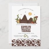 カウボーイウエスタンボーイベビーシャワー招待状 招待状 (正面)