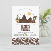 カウボーイウエスタンボーイベビーシャワー招待状 招待状 (スタンド正面)