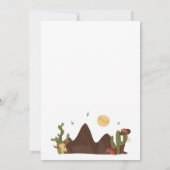 カウボーイウエスタンボーイベビーシャワー招待状 招待状 (裏面)