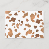 カウボーイウエスタンロデオオムツラッフルチケット エンクロージャーカード (裏面)