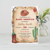 カウボーイウエスタンロデオベビーシャワー招待状 招待状 (スタンド正面)