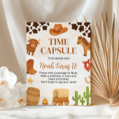 カウボーイウエスタンロデオ誕生日タイムカプセルサイン ポスター