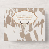 カウボーイウエスタンロデ結婚オ オールインワン招待状 (裏面)