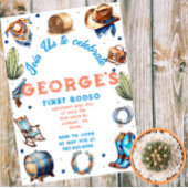 カウボーイウエスタンワイルドウェスト誕生日 招待状