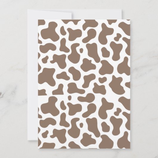 カウボーイウエスタンワイルドウエストロデオ誕生日 招待状 (裏面)