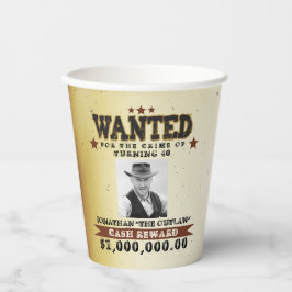 カウボーイウォッチンポスター誕生日 紙コップ