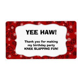 カウボーイウォーターボトルカスタマイズの好みだ！-レッド ラベル