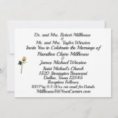 カウボーイエレガントハットイエローローズ結婚式招待状 招待状 (裏面)