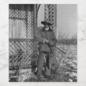 カウボーイオンカナディアンオールドウエストファーム ワインラベル (シングルラベル)