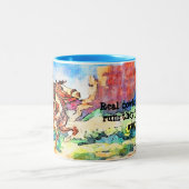 カウボーイオンザ走  ツートーンマグカップ (中央)