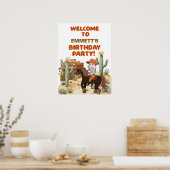 カウボーイオンホース誕生日パーティーへようこそ ポスター (キッチン)