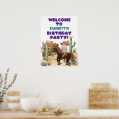 カウボーイオンホース誕生日パーティーへようこそ ポスター (キッチン)