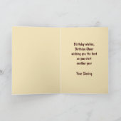 カウボーイオータムカスタム誕生日カード カード (内部)