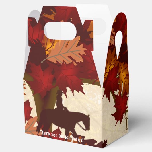 カウボーイオータムゲーブルパーティー フェイバーボックス (オープン)