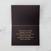 カウボーイオールドタイマーズハッピーバースデー カード (内部)