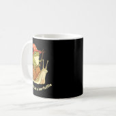 カウボーイカエルが騒ぎを起こす おもしろミーム コーヒーマグカップ (正面左)