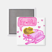 カウボーイカエルYeeハウデザイン マグネット (正面/裏面)