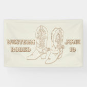 カウボーイカスタムブーツのバナー 横断幕 (横)