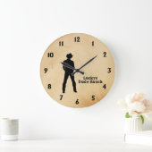 カウボーイカスタム文字 ラージ壁時計 (ホーム)