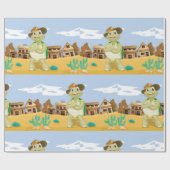 カウボーイカメ ラッピングペーパー (フラット)