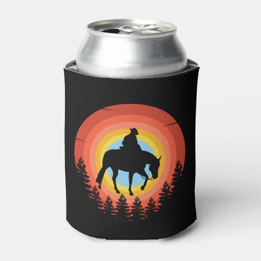 カウボーイカラフルサンセット 缶クーラー (缶正面)