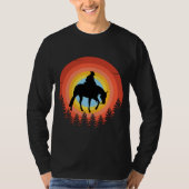カウボーイカラフルサンセットTシャツ Tシャツ (正面)