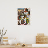 カウボーイカラフルブーツ1950s ポスター (キッチン)