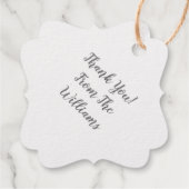 カウボーイカントリーウェスタンテーマブルーベビーシャワー フェイバータグ (裏面)