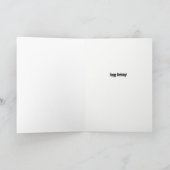 カウボーイカントリーウエスタン誕生日が年を取る カード (内部)