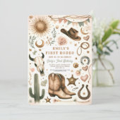 カウボーイカントリーファースト誕生日ファースト 招待状 (スタンド正面)