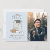 カウボーイカントリー写真卒業発表 招待状 (正面)