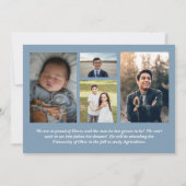 カウボーイカントリー写真卒業発表 招待状 (裏面)