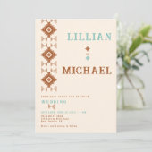 カウボーイカントリー西アステカ砂漠結婚の 招待状 (スタンド正面)