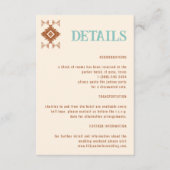 カウボーイカントリー西結婚の詳細エンクロージャカード エンクロージャーカード (正面)