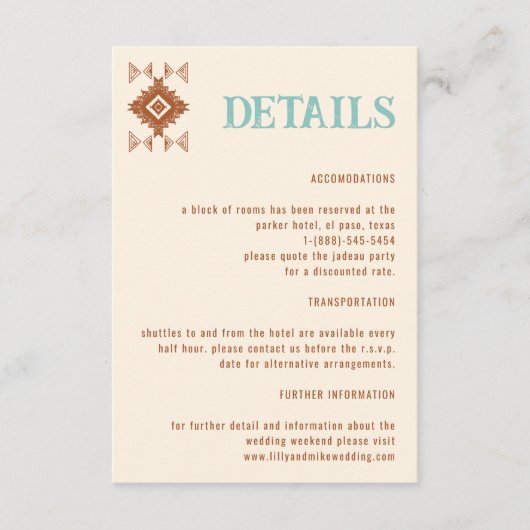 カウボーイカントリー西結婚の詳細エンクロージャカード エンクロージャーカード (正面)