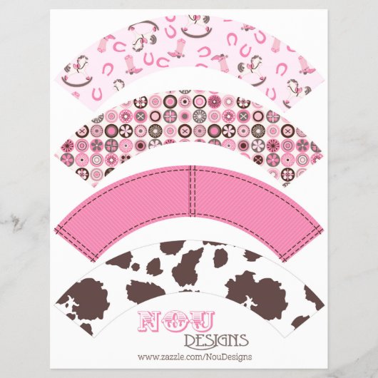 カウボーイカントリー西部のウォーターボトルラベル チラシ (正面)