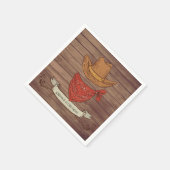 カウボーイカントリー誕生日パーティー スタンダードカクテルナプキン (角)