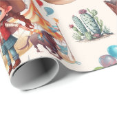 カウボーイカーニバルサーカスショー誕生日 ラッピングペーパー (ロールコーナー)