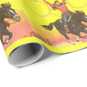 カウボーイキッド馬のロープでS.W.シーン ラッピングペーパー (ロールコーナー)