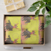 カウボーイキッド馬のロープでS.W.シーン 薄葉紙 (ギフト)