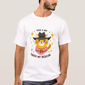 カウボーイキャットカワイネスTシャツ2024 | クラシック猫 Tシャツ