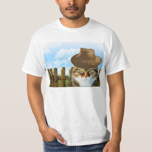 カウボーイキャットティーシャツ Tシャツ (正面)